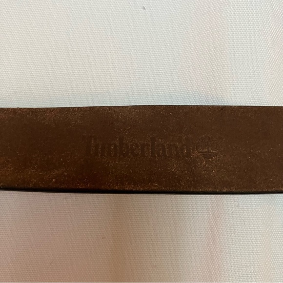 Timberland Men's Genuine Leather Belt Sz. 40 Brown Classic Casual Everyday - Picture 2 of 4